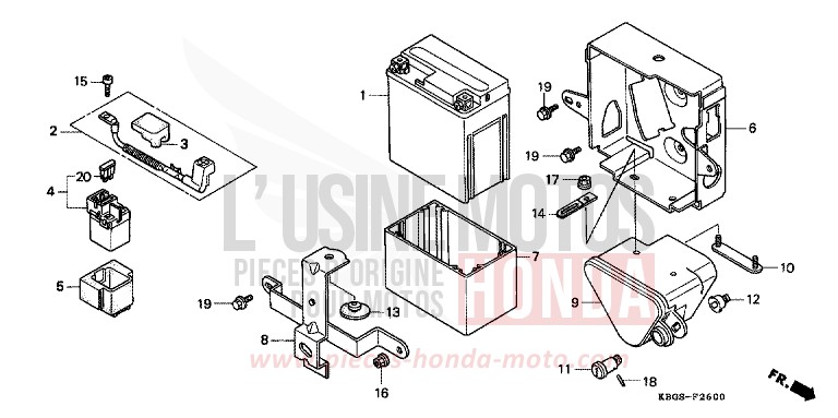 BATTERIE/BATTERIEGEHAEUSE von CB Two Fifty FATHOM BLUE GRAY (NH318) von 1994